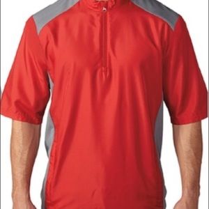 Adidas Short Sleeve Half Zip Golf Windbreaker